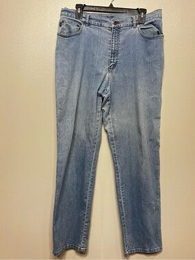 Lauren Ralph Lauren Women's Light Blue Straight Leg Jeans Size 14‎